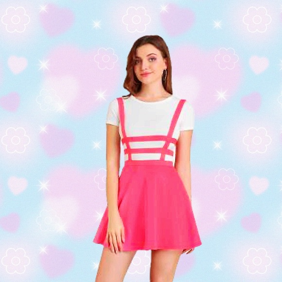 Allegra K Dresses & Skirts - Hot Pink Banded Skater Skirt/Dress NWT 14" waist (has lots of stretch)